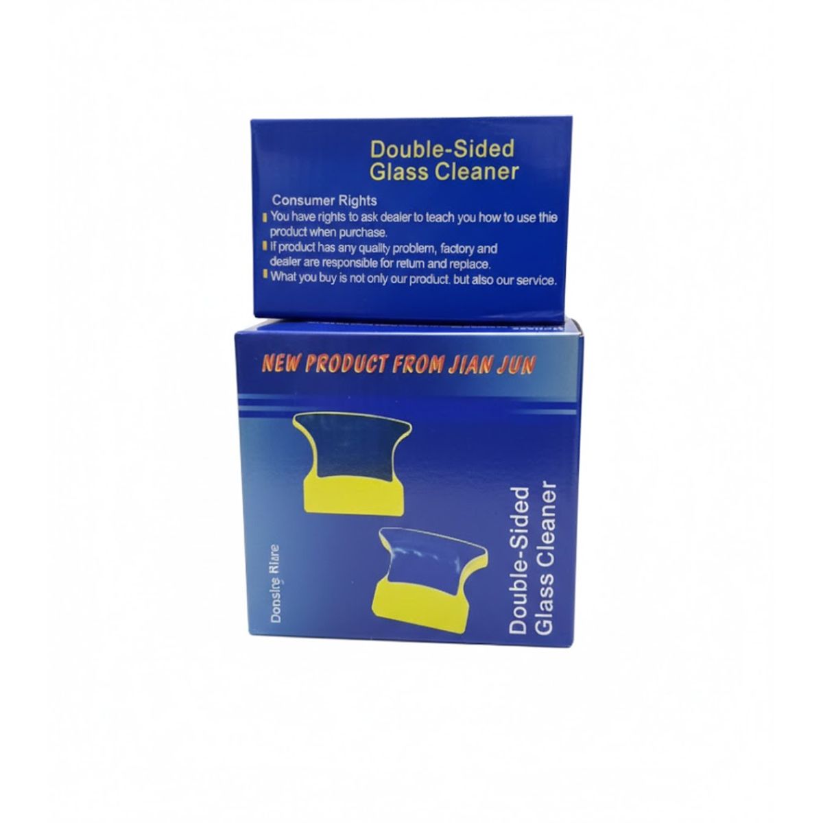 GENERICO - Limpiador Ventanas Vidrio Magnetico Doble Iman + 2 Repuestos