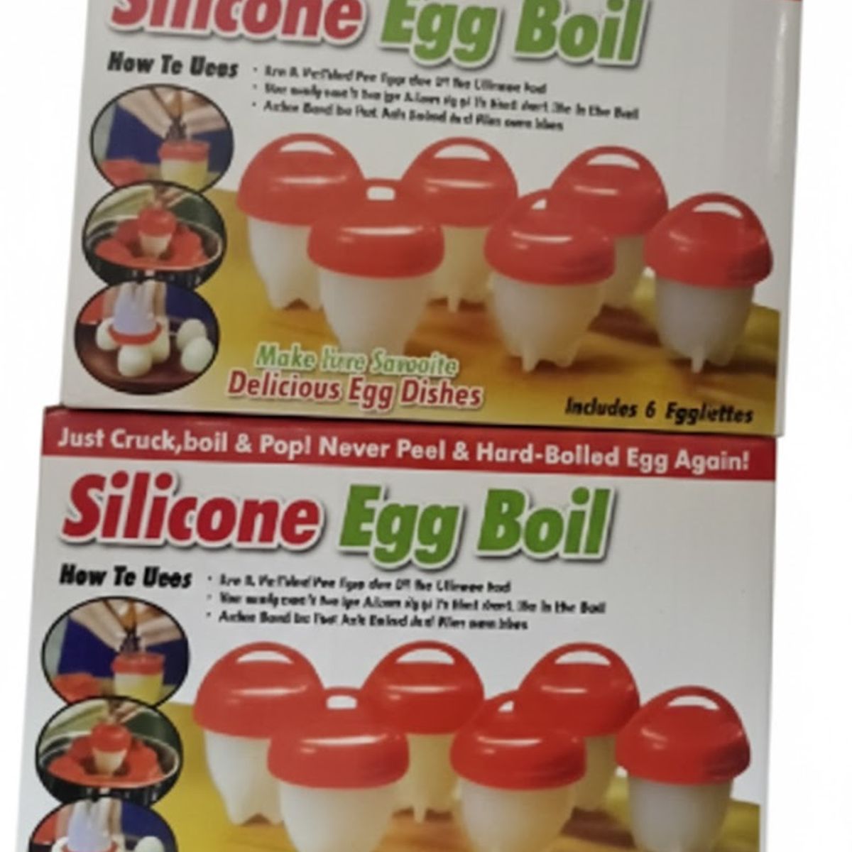 GENERICO - Hervidor Huevos Silicone 6 Unidades Siliconeegg Boil Cocina