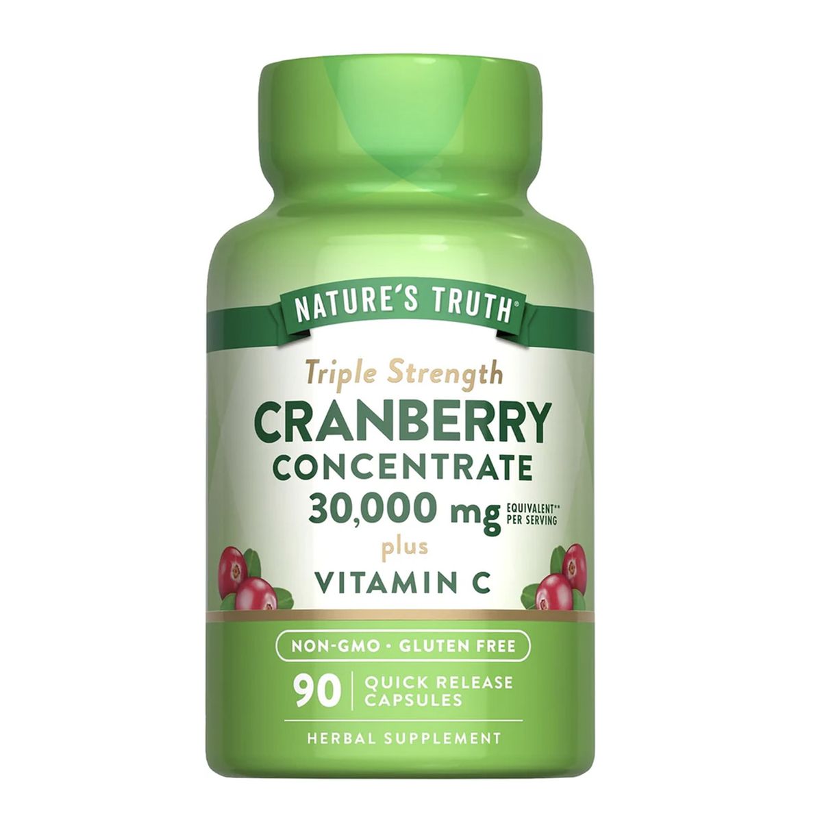 NATURE'S TRUTH - Cranberry Concentrado Natures Truth - Cranberrys con Vitamina C 90 cápsulas