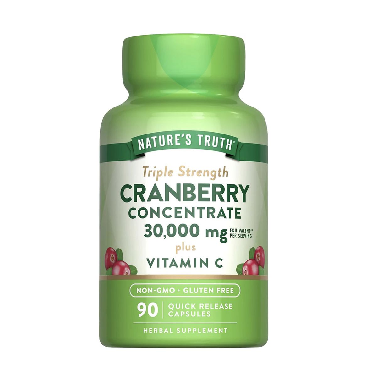NATURE'S TRUTH - Cranberry Concentrado Natures Truth - Cranberrys con Vitamina C 90 cápsulas