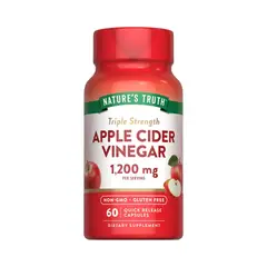 NATURE'S TRUTH - Vinagre de Manzana Natures Truth - Apple Cider Vinegar 1200 mg 60 cápsulas