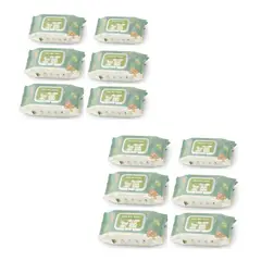 LUBABYCAS - Toallitas Húmedas Con Tapa Pack 12x80 Unidades