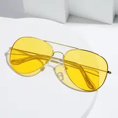 POLASUP - Lentes Gafas de sol de aviador piloto para hombre y mujer 100 % protección UV clásicas