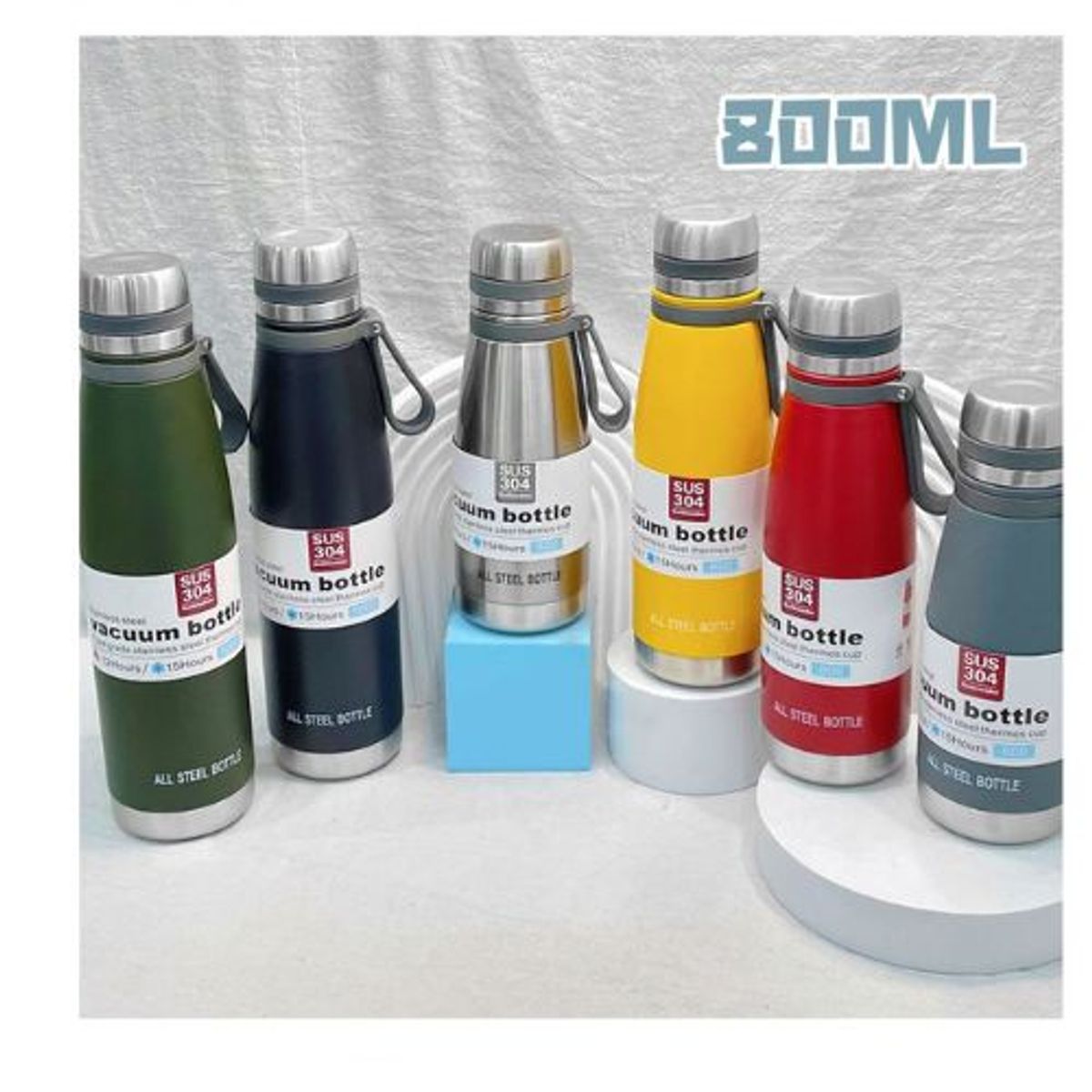 GENERICO - BOTELLAS TERMICAS 800ML COLORES SURTIDOS