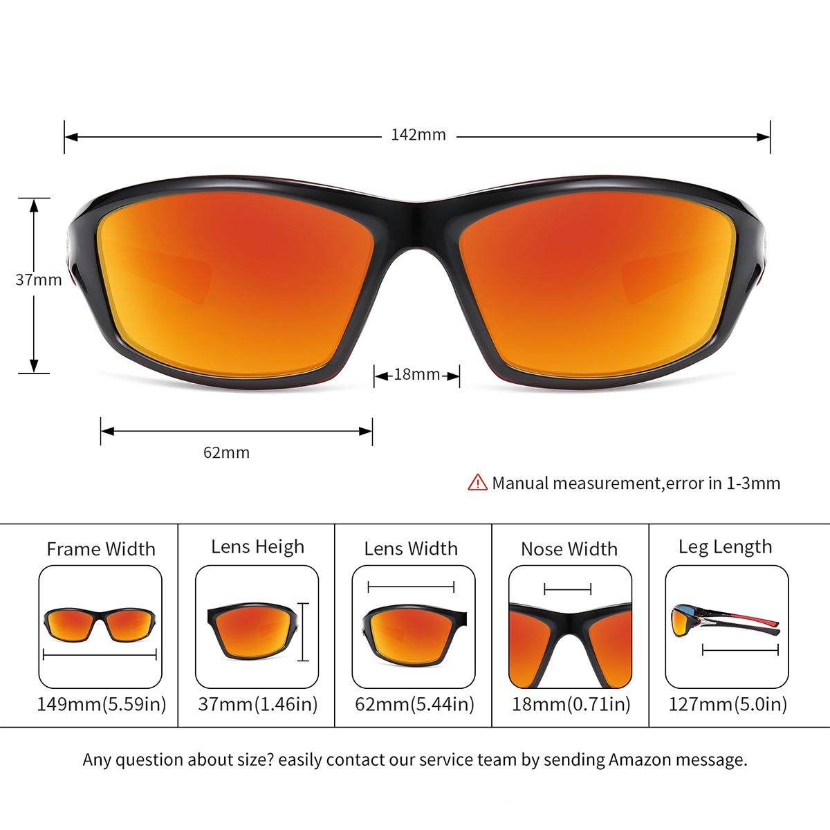 POLASUP - POLASUP ciclismo Lentes de Sol Deportivos UV400 Unisex trabaja corre pesca bicicleta mujer hombre