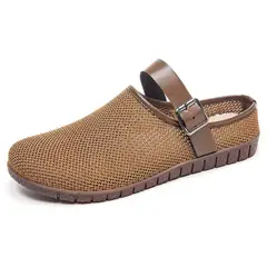 DANWEILE - Pantuflas casuales de malla para mujer - Café
