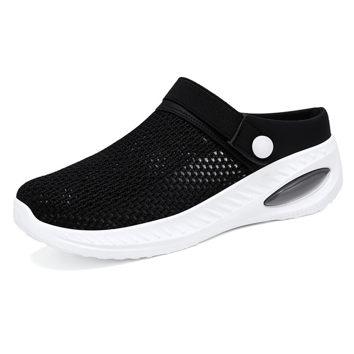 DANWEILE - Pantuflas informales transpirables para mujer - Negro