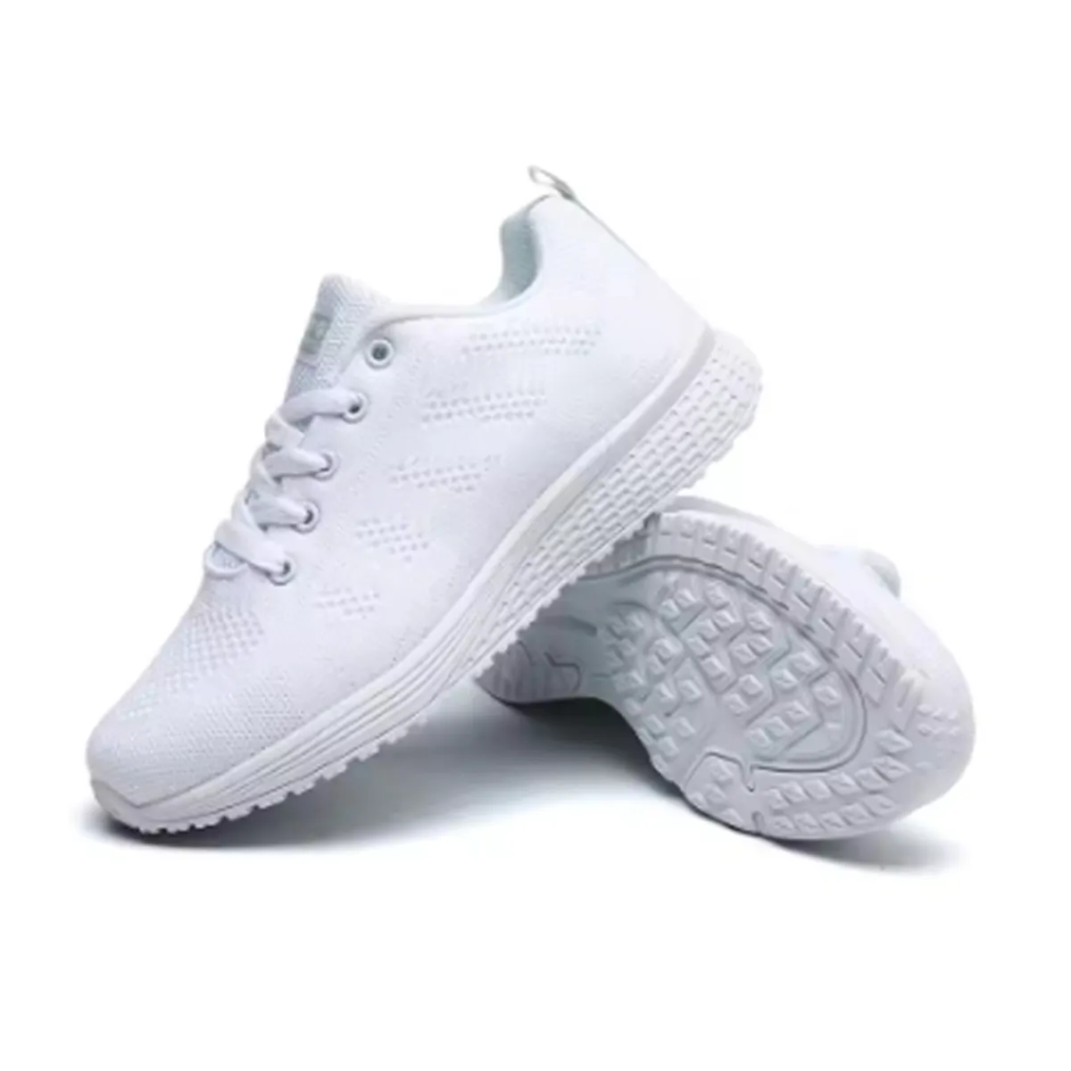 DANWEILE - Zapatos casuales de mujer de malla elegantes y transpirables - Blanco