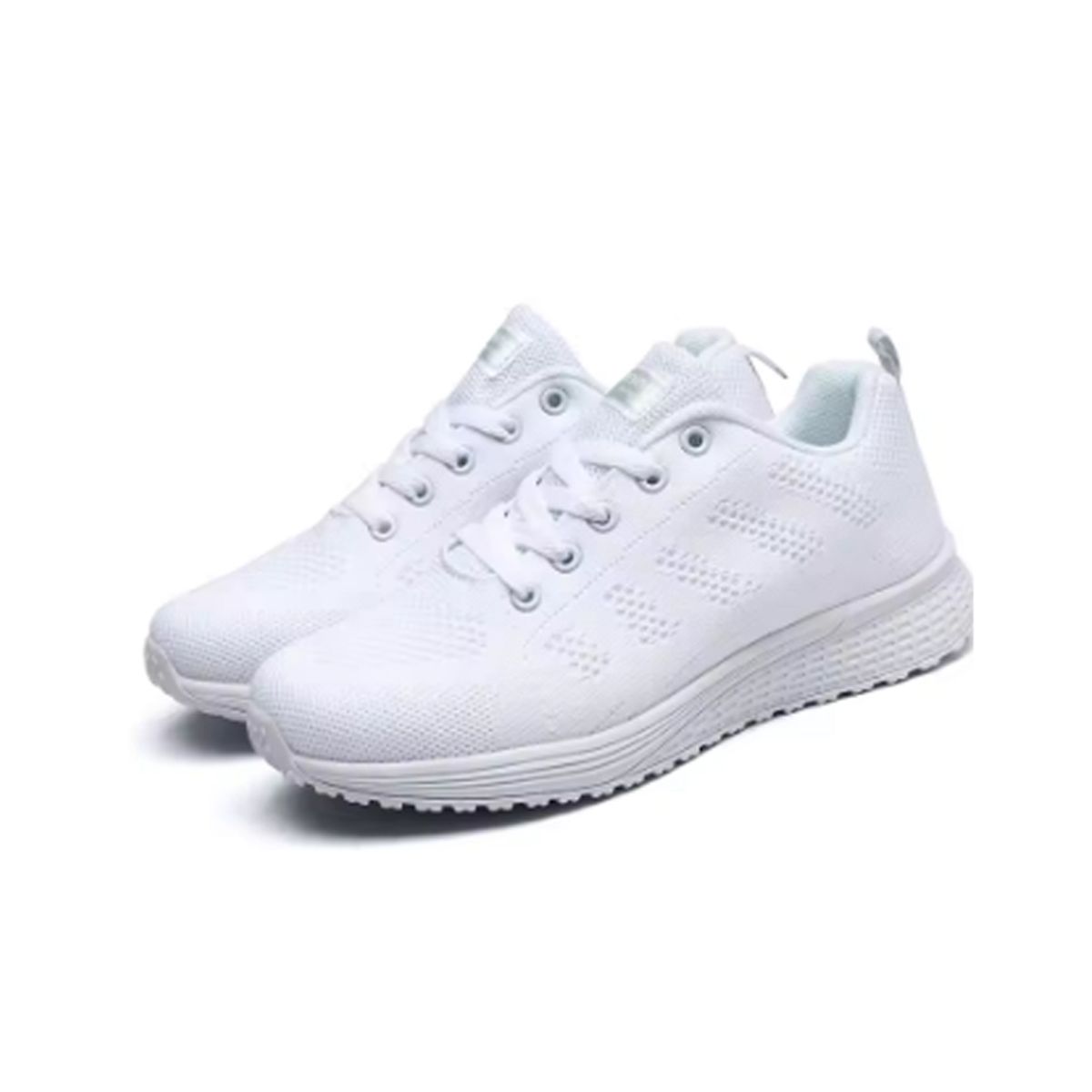 DANWEILE - Zapatos casuales de mujer de malla elegantes y transpirables - Blanco