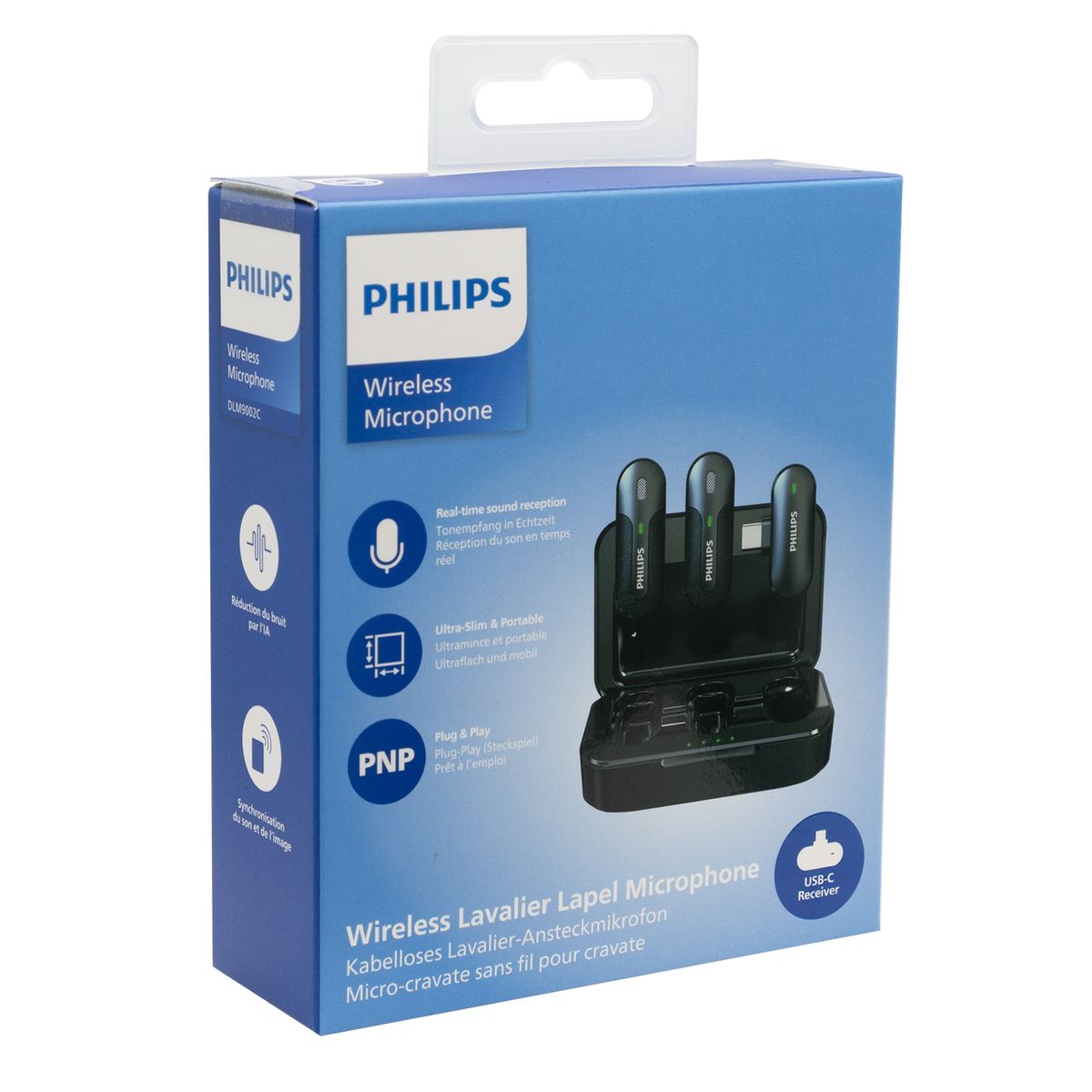 PHILIPS - Microfono Inalambrico Dual Philips DLM9002C 74 USB C