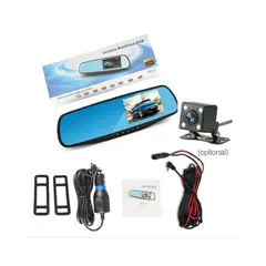 GENERICO - Espejo Retrovisor + Camara Frontal Y Camara Retroceso Hd