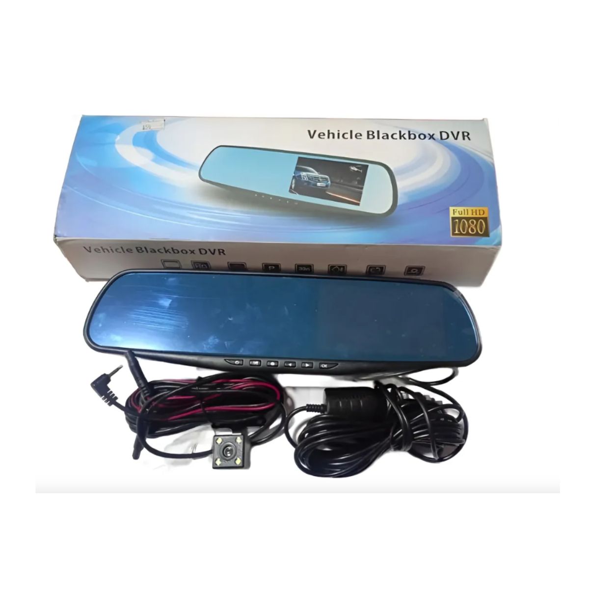 GENERICO - Espejo Retrovisor + Camara Frontal Y Camara Retroceso Hd