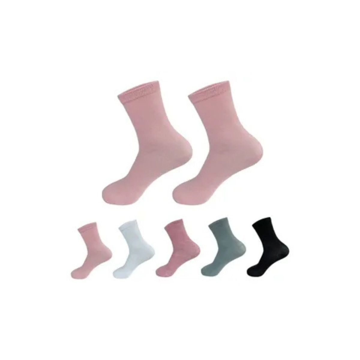 LOOK SHOP - Pack 6 Pares, Calcetas Unisex Algodón, Colores Surtidos 990