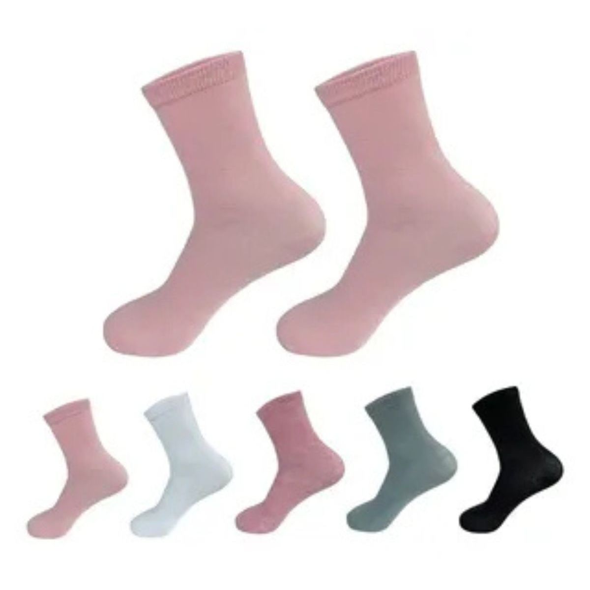 LOOK SHOP - Pack 6 Pares, Calcetas Unisex Algodón, Colores Surtidos 990