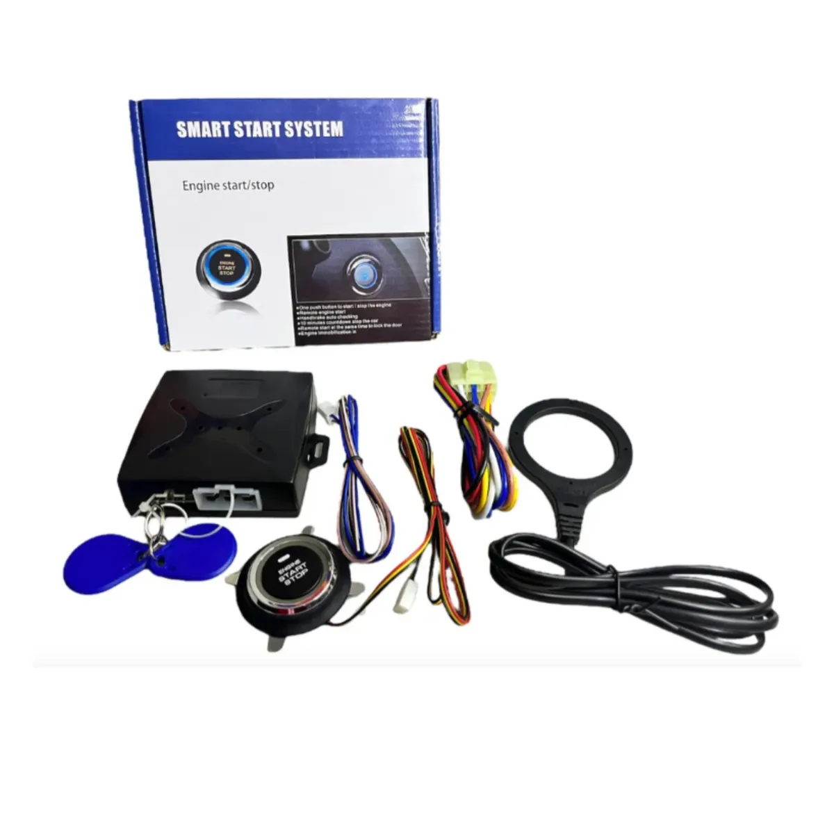 GENERICO - Kit Sistema de Encendido con Botón StartStop y Control Remoto Universal para Auto
