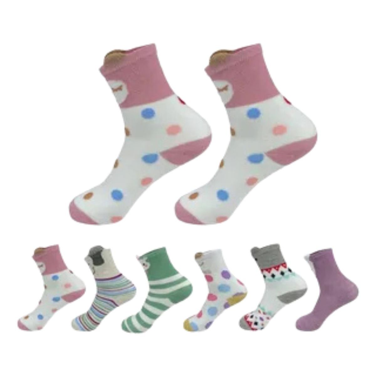 LOOK SHOP - Pack 6 Pares, Calcetines Niños/niñas Algodón, Diseños 298