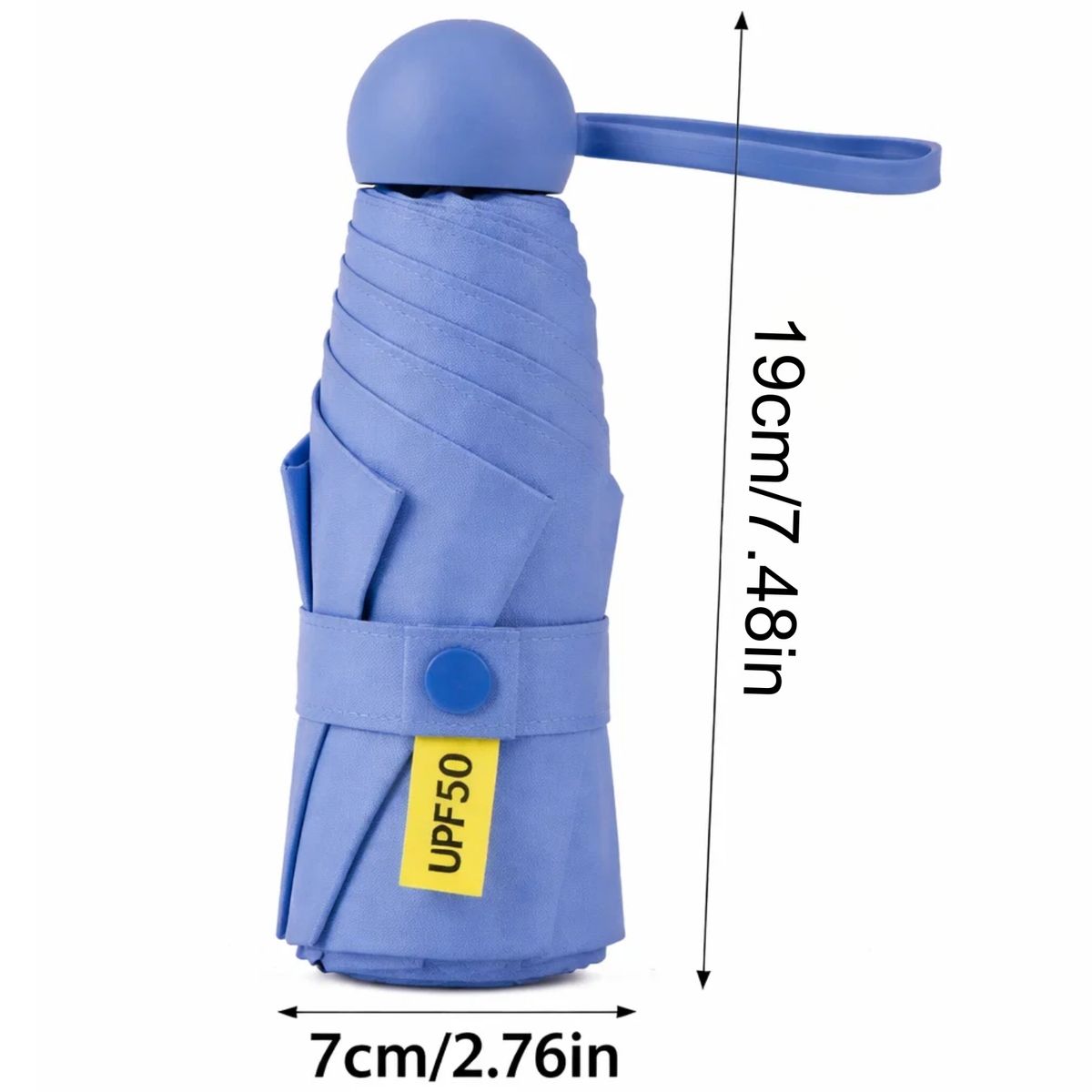 CRUSEC - Paraguas Plegable Capsula 8 Varillas UV Resistente Ligero