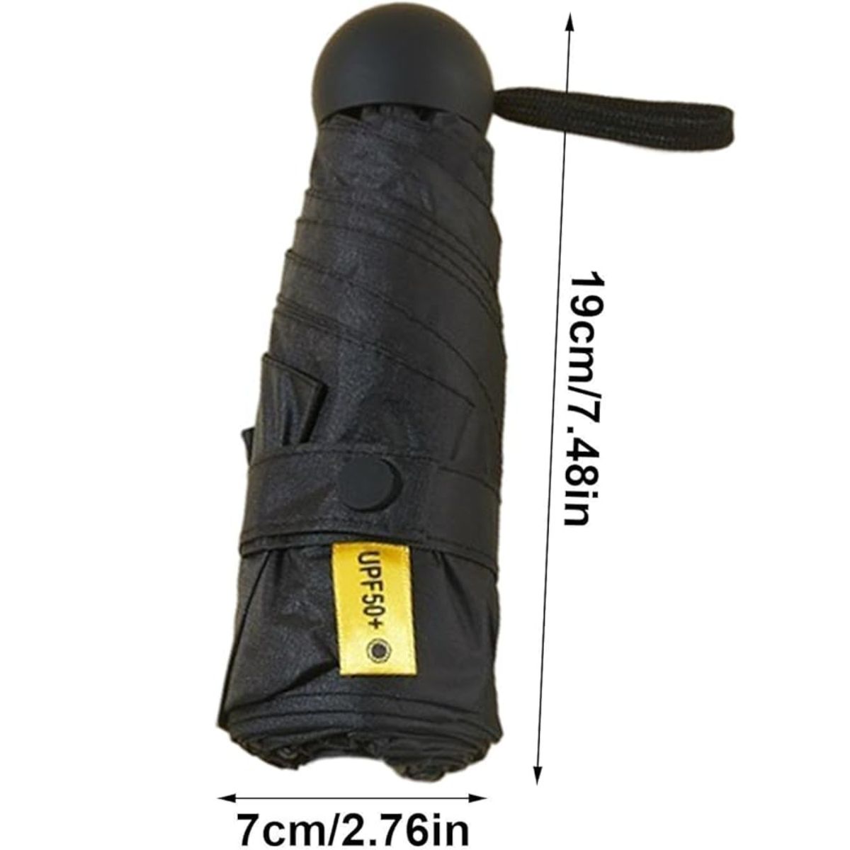 CRUSEC - Paraguas Plegable Capsula 8 Varillas UV Resistente Ligero