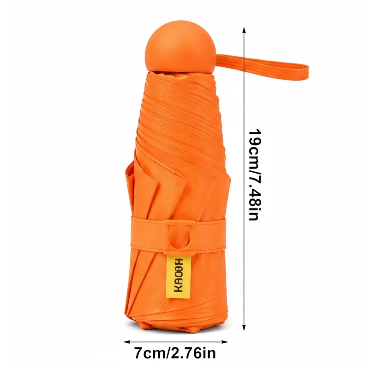 CRUSEC - Paraguas Plegable Capsula 8 Varillas UV Resistente Ligero
