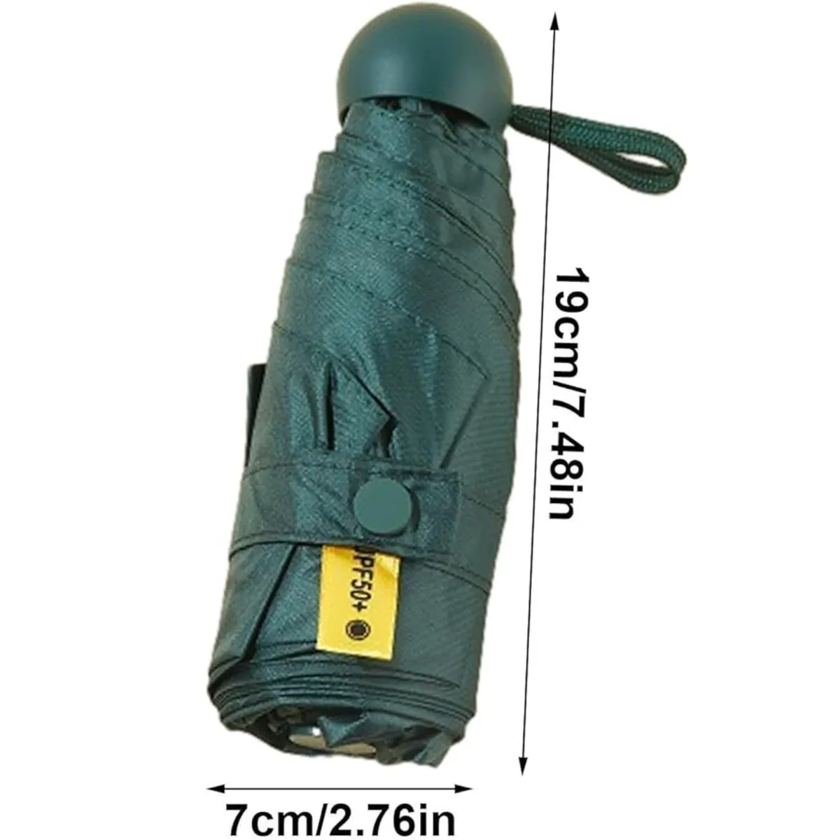 CRUSEC - Paraguas Plegable Capsula 8 Varillas UV Resistente Ligero