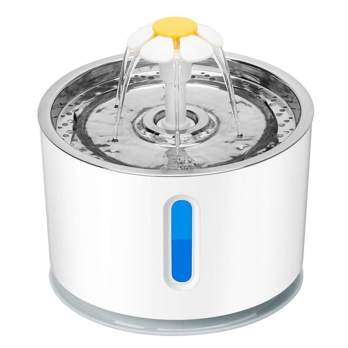 WAKESHOME - Fuente Dispensador Agua Eléctrico Bebedero Gatos Metálico