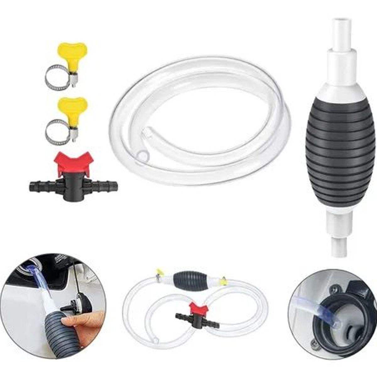 Bomba Manual Sifón Para Extraer Bencina Y Diésel Auto, marca GENERICO - Foto Principal