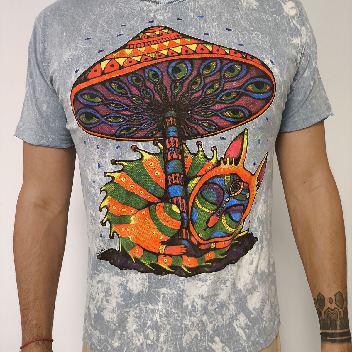 NO TIME - Polera Mushroom y Gato (L) 
