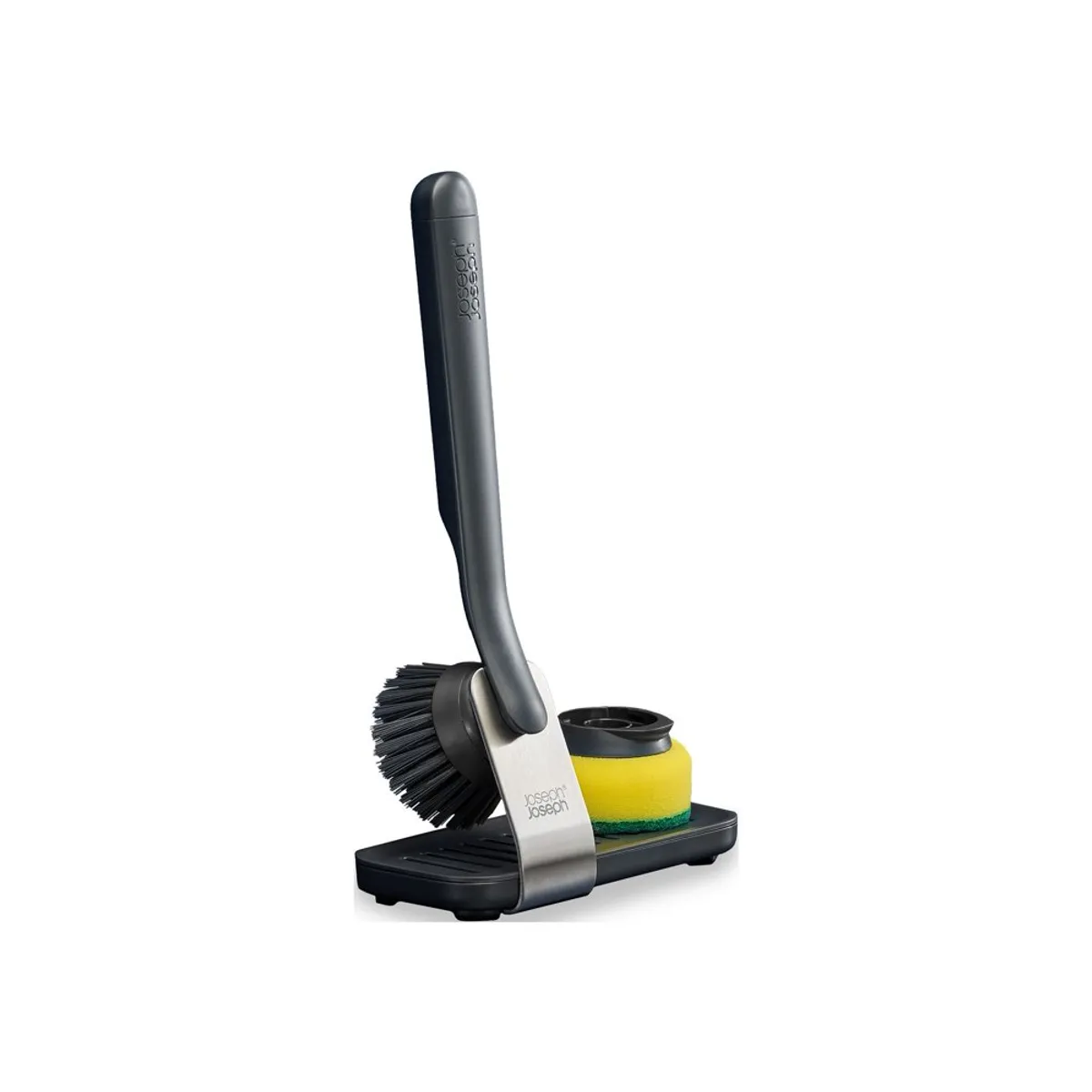 JOSEPH JOSEPH - Set Cepillo y Esponja Lavaloza Joseph Joseph Sink Tech Acero Inoxidable 2 Piezas