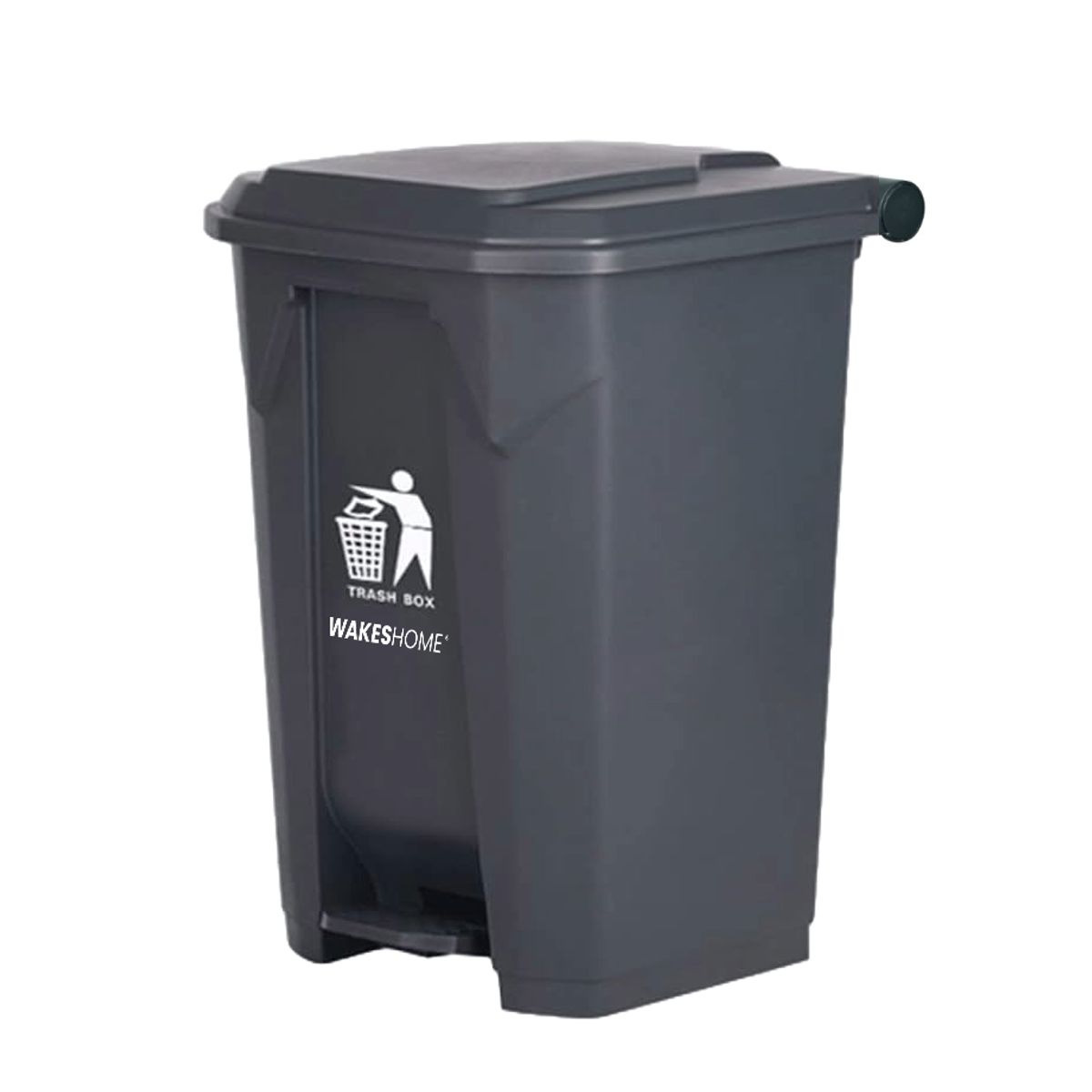 WAKESHOME - Contenedor de basura con pedal  80 L–Práctico Y Resistente