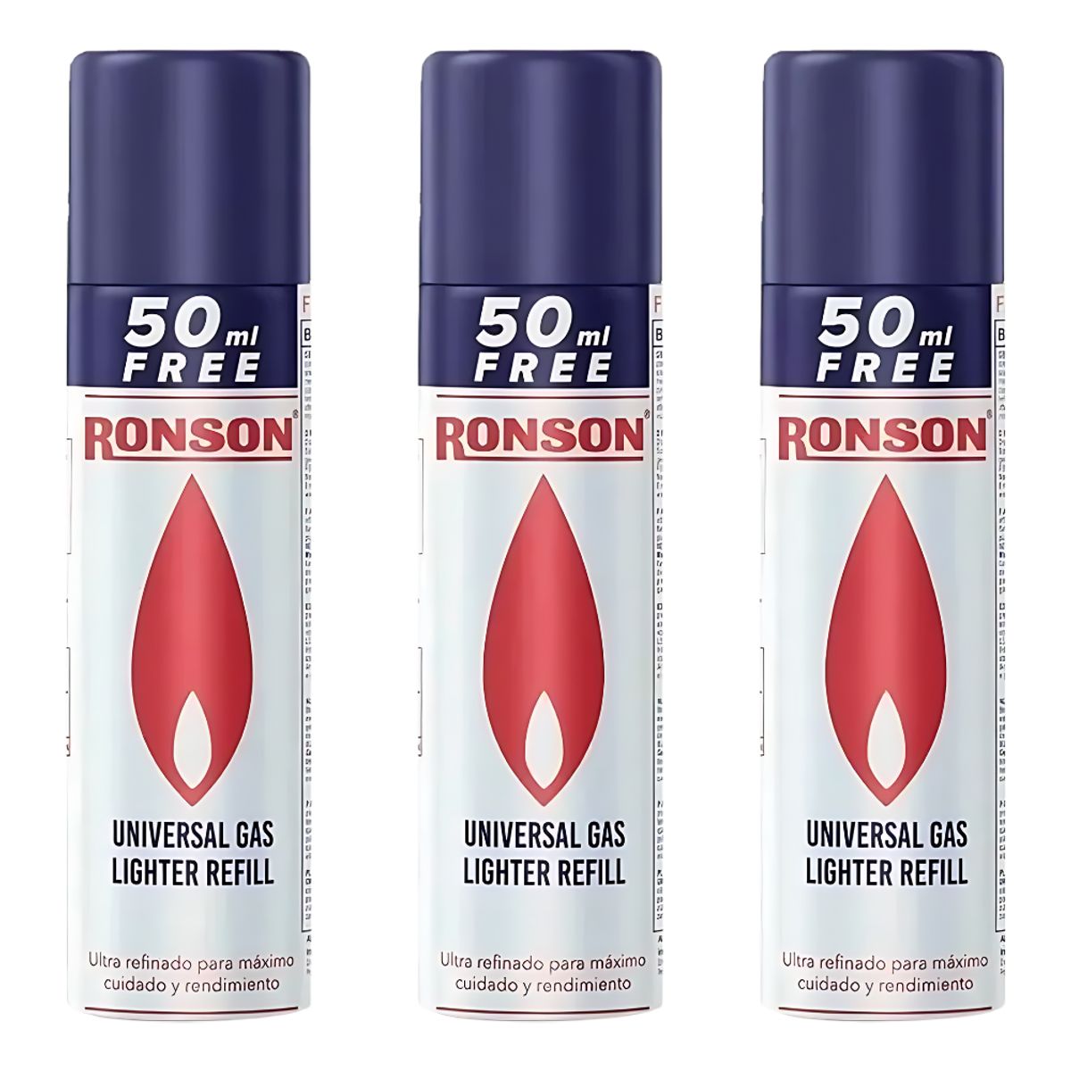 RONSON - Pack 3 Gas Butano Ronson 300ml