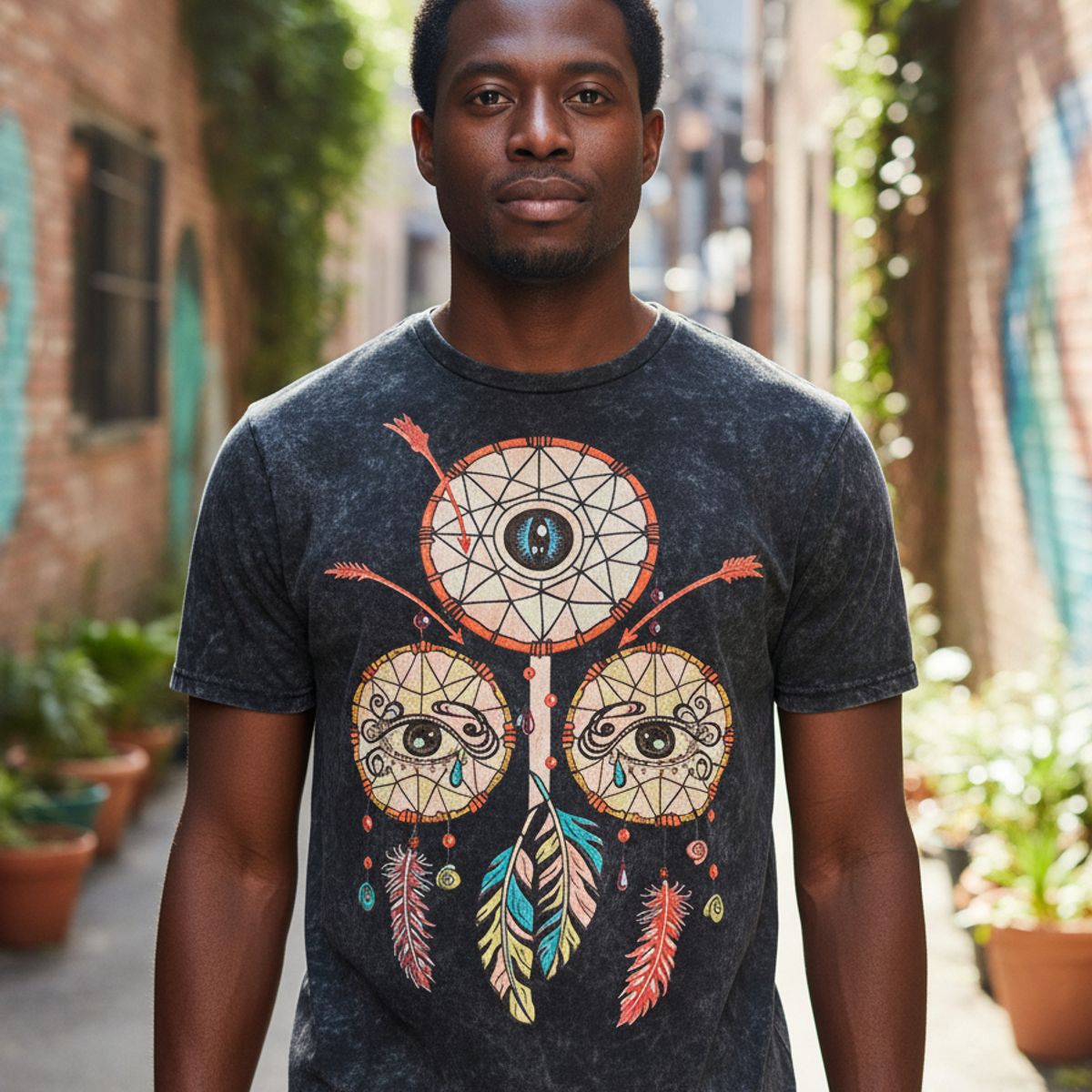 NO TIME - Polera Atrapasueños Ojos (M) 