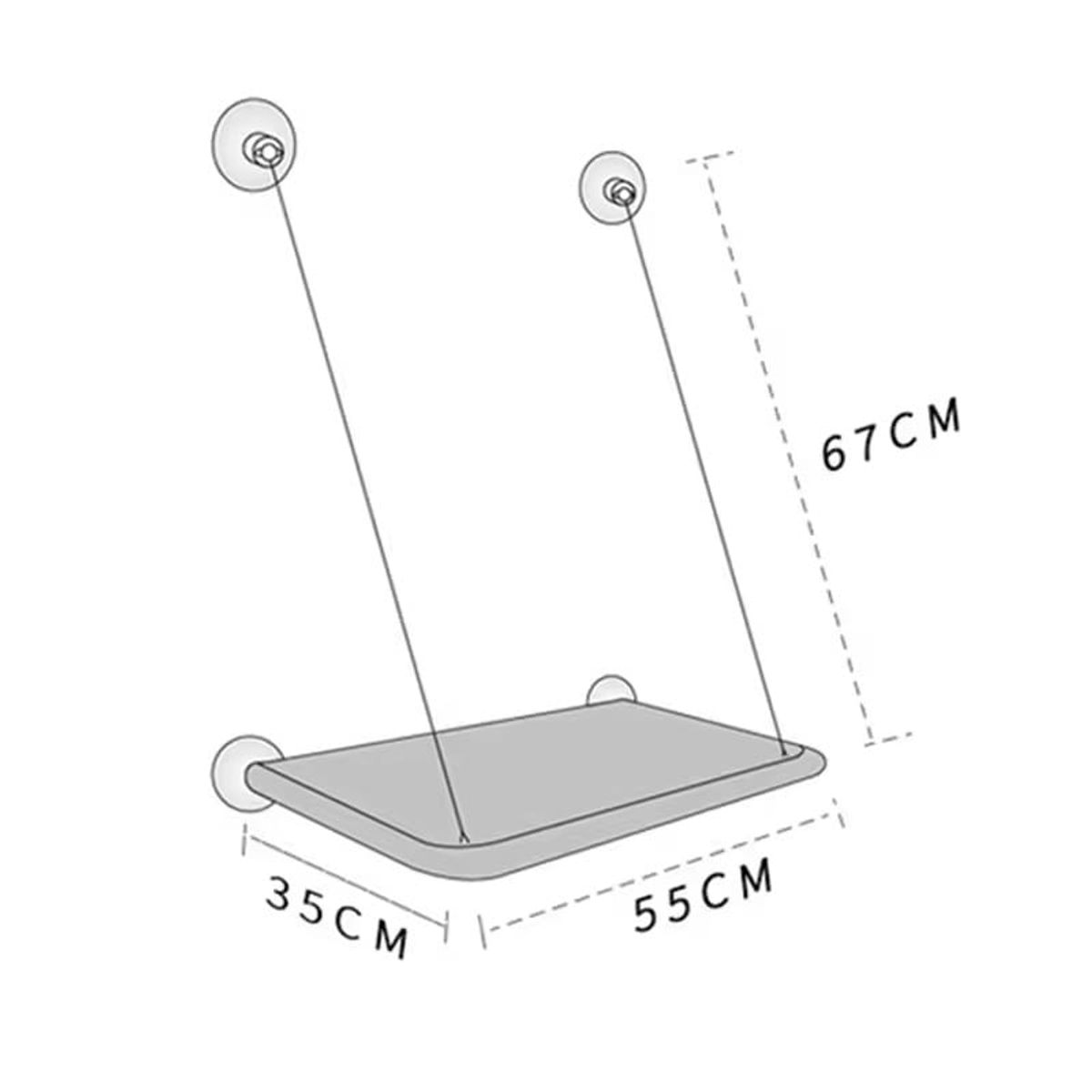 GENERICO - Hamaca cama para gatos colgante con ventosas