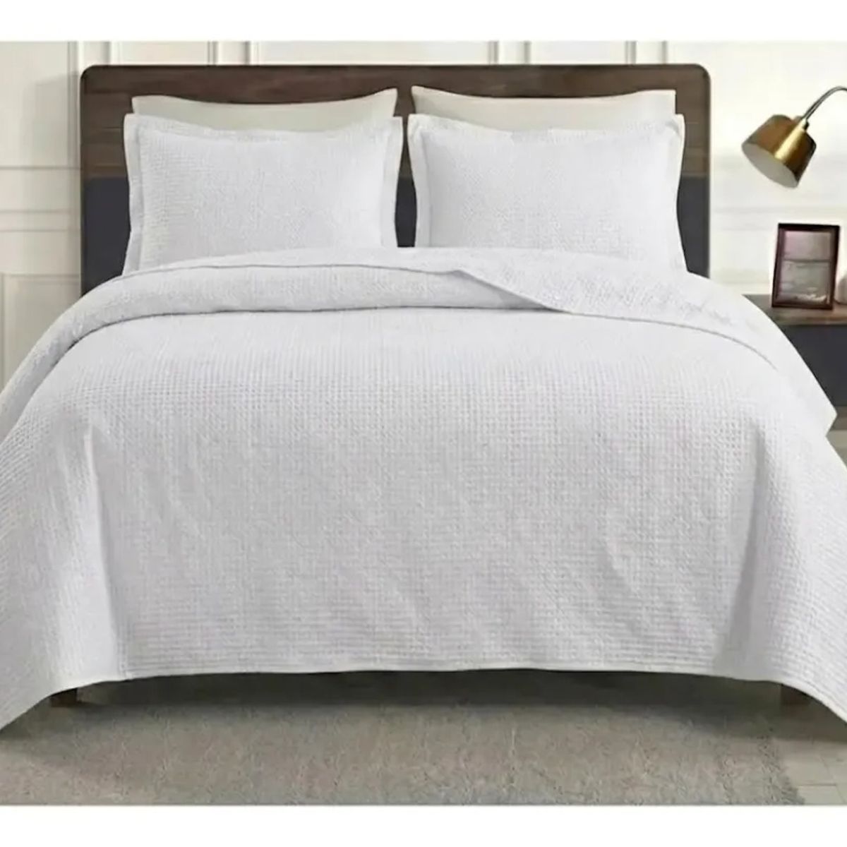 GENERICO - Quilt Cobertor 2 Plazas Atenas Liviano + 2 Fundas Almohada