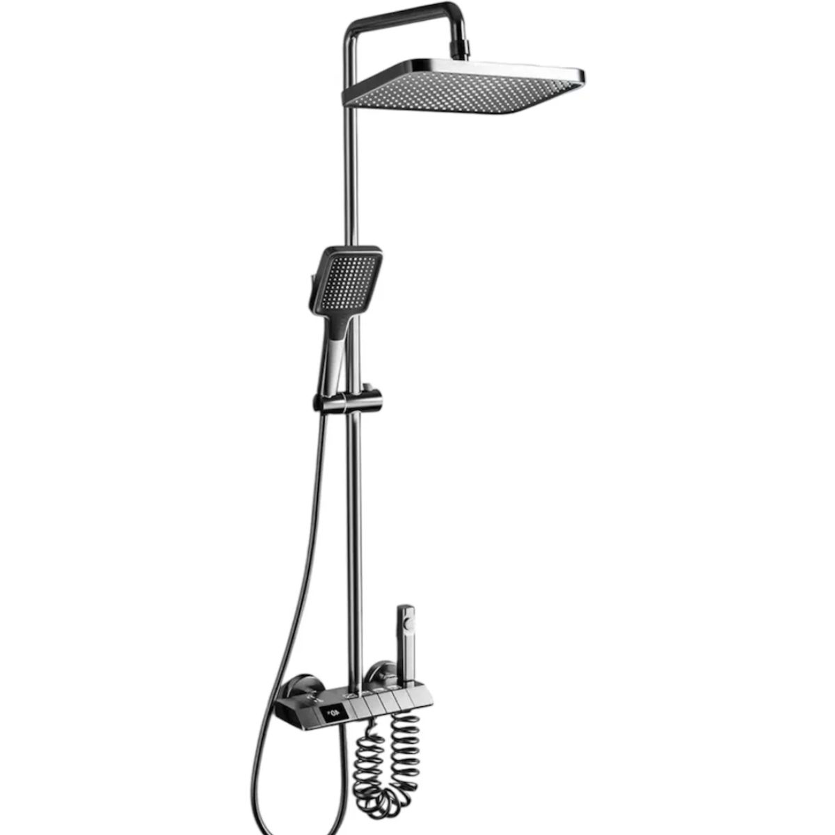 GENERICO - Ducha Columna Moderna 4 Funciones Llave Botones Con Pantalla Digital