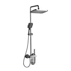 GENERICO - Ducha Columna Moderna 4 Funciones Llave Botones Con Pantalla Digital