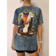 NO TIME - Polera Mono Meditando (M)