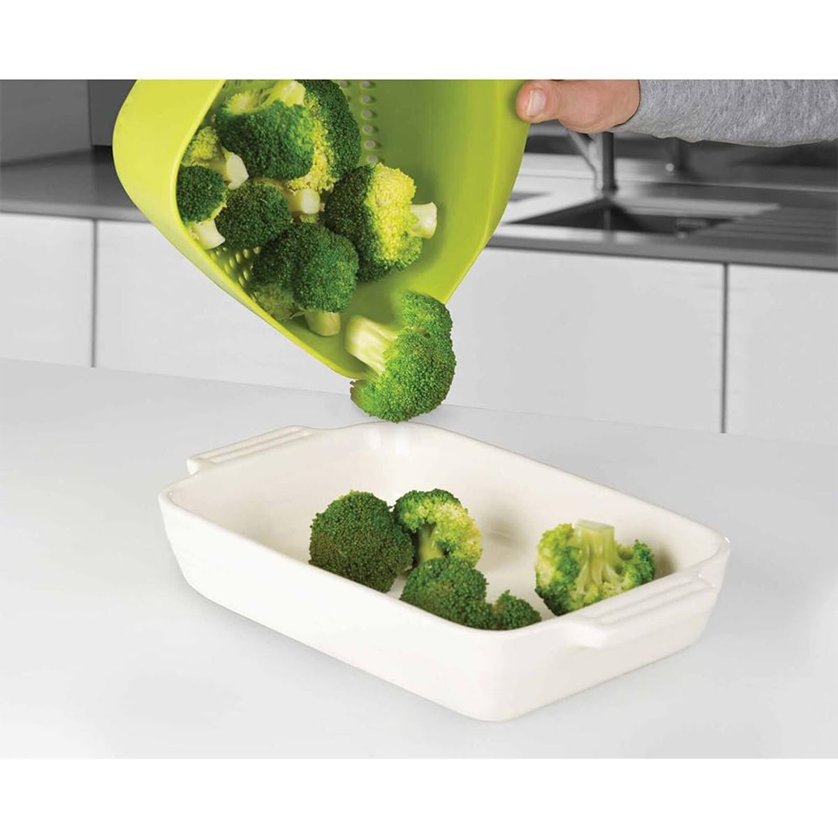 JOSEPH JOSEPH - Colador Cuadrado Joseph Joseph Square Verde 1 Unidad