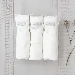 WAWA BABY DESIGN - Pack 3 Bodys Básico Picot Blanco