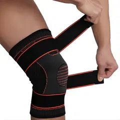 IMPOPLANET - RODILLERA DEPORTIVA AJUSTABLE CON CORREAS DE COMPRESION SAIBIKE