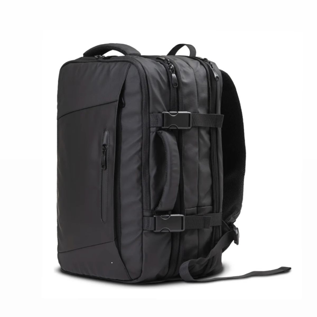 GENERICO - Mochila Maleta Impermeable Antirrobo Expansible 35l Negro 832
