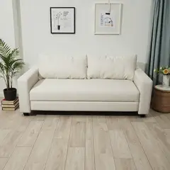 DISEÑOS VALESTRINI - SOFA CAMA MULTIFUNCIONAL LINO CRUDO
