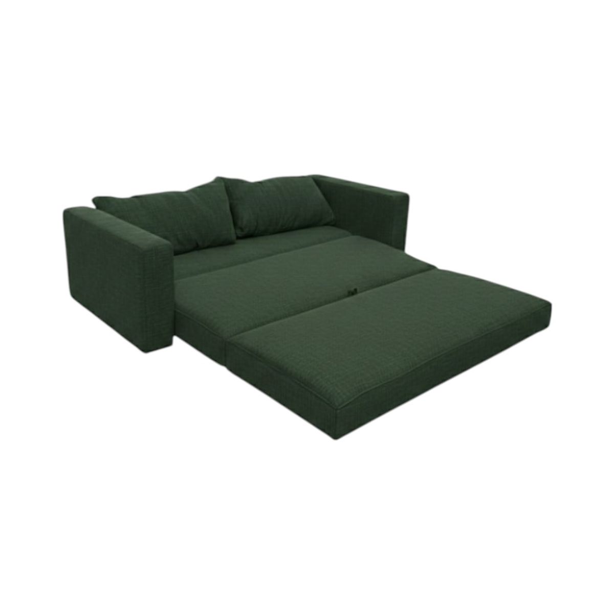 DISEÑOS VALESTRINI - SOFA CAMA MULTIFUNCIONAL LINO VERDE OSCURO