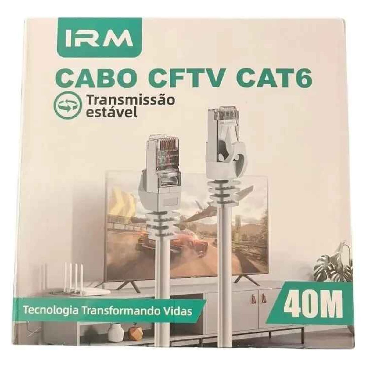 GENERICO - Cable De Red Internet Rj45 Cftv Cat6 Cable De 40 Metros