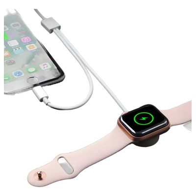 Imagen 2 del producto Cargador Inalámbrico 2 En 1 Para Apple Watch Y Iphone/ipad Blanco