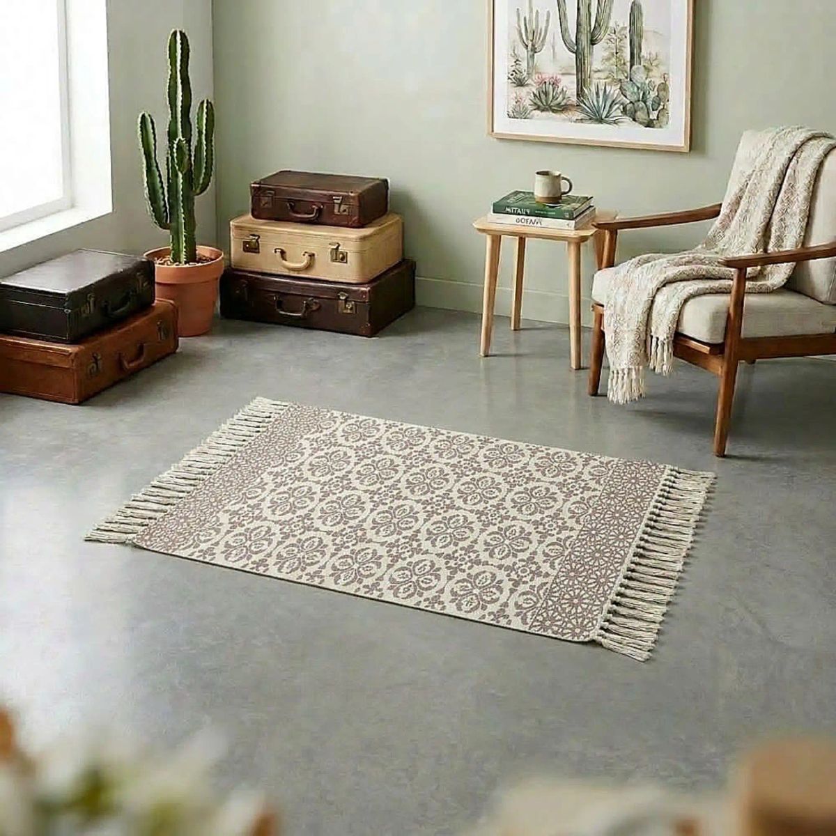 GENERICO - SET DE 2 BAJADAS DE CAMAS DECORATIVAS 60x90cm 08