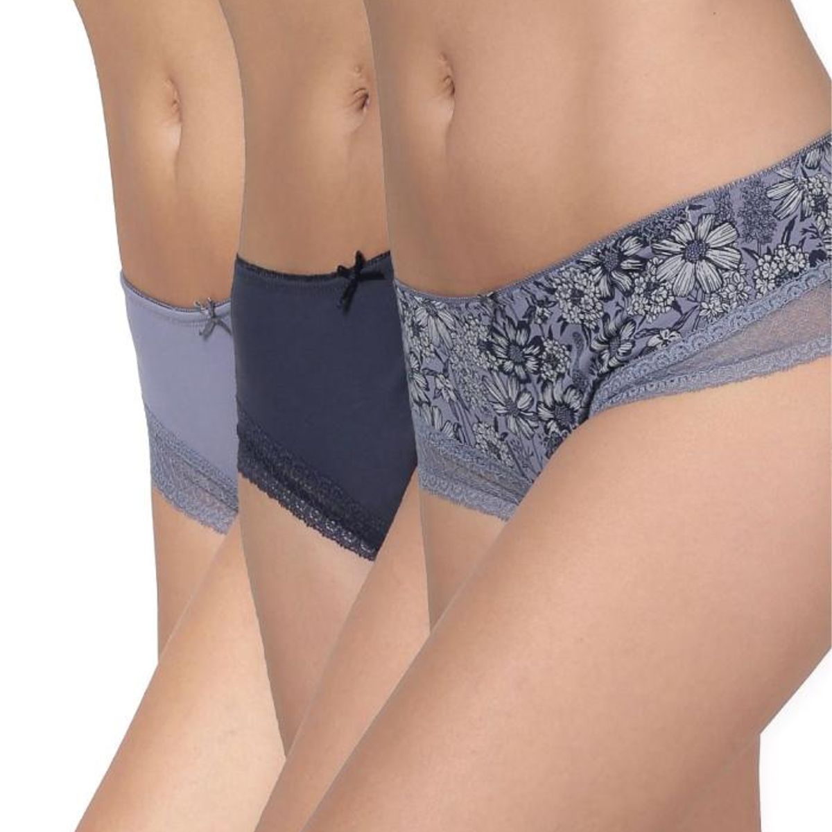 KAYSER - Pack 3X Pantaleta Algodón P3140024-AZU6 Kayser