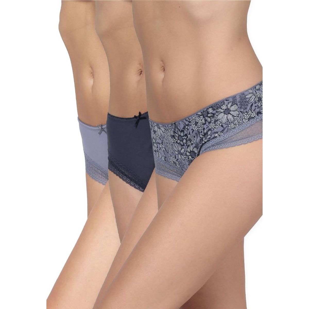 KAYSER - Pack 3X Pantaleta Algodón P3140024-AZU6 Kayser