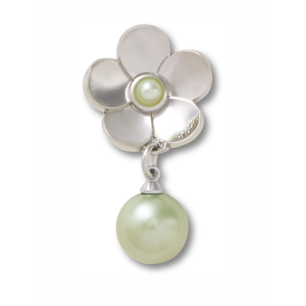 CROCS - Jibbitz Perla Colgante con Flor Plateado CROCS