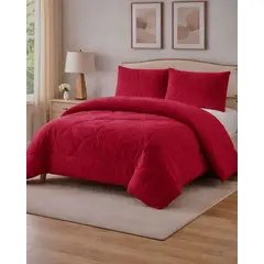 GENERICO - Cubrecama Texturizado con chiporro diseño Hojas King