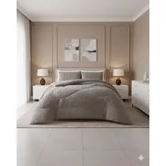 GENERICO - Cubrecama Diseño Texturizado con Chiporro 2 Plazas